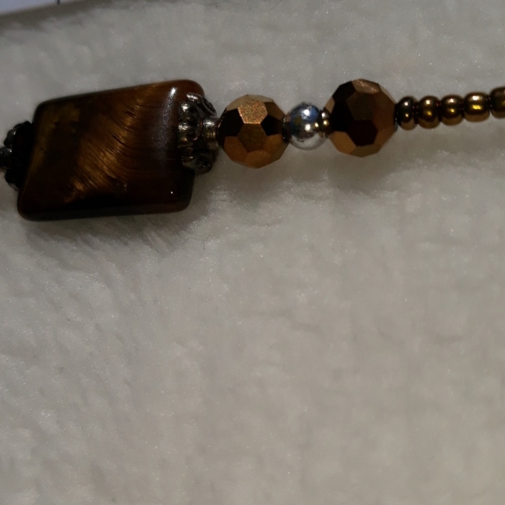 🆕️NWOT Cat's-eye hand beaded necklace - Picture 7 of 7